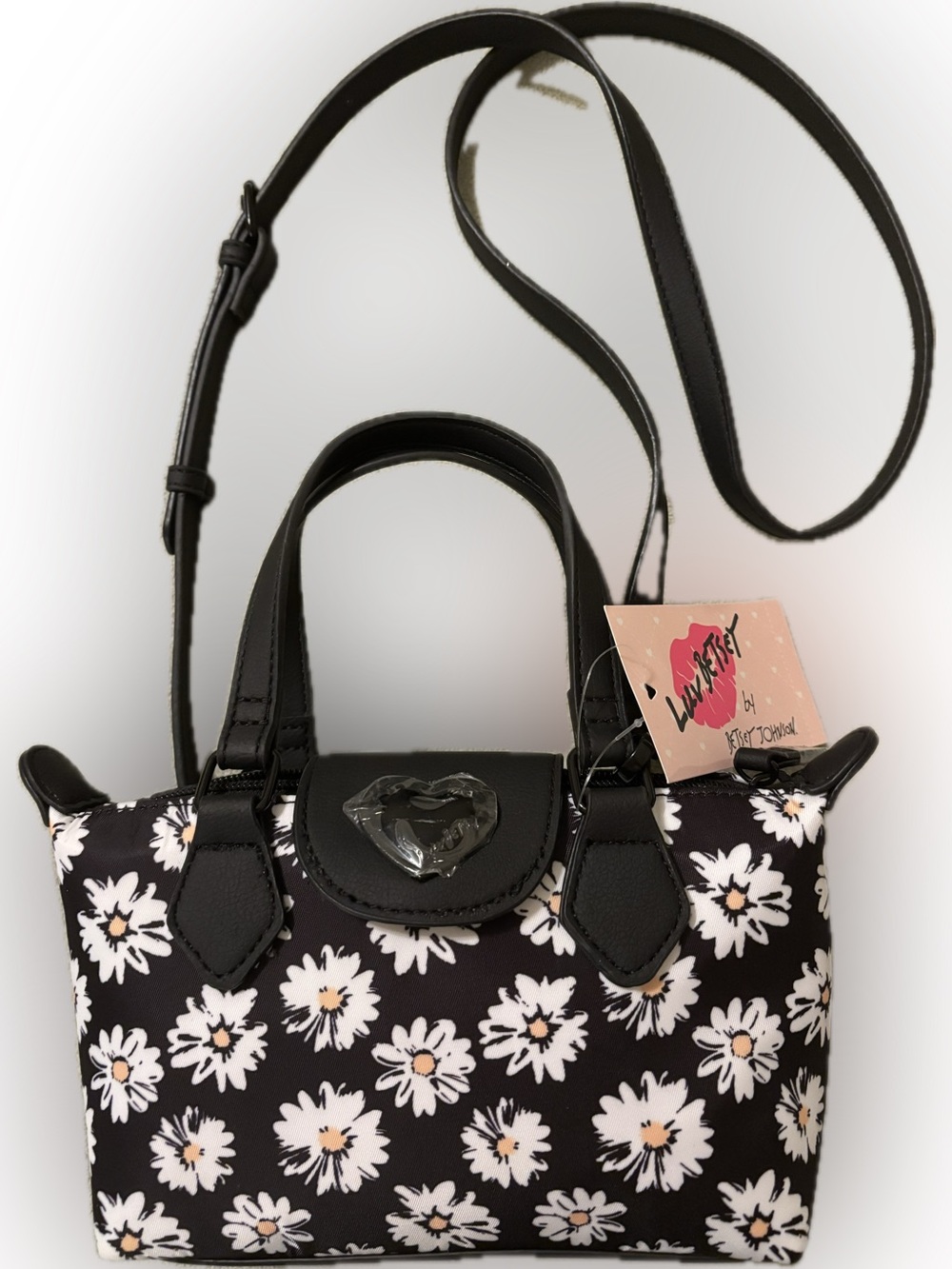 Luv Betsey daisy print mini crossbody tote - NWT